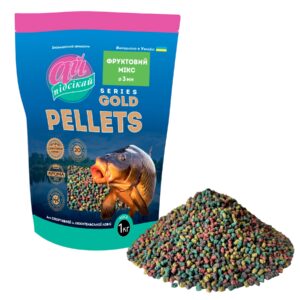 Pellets GOLD  3.0 мм "ФРУКТОВИЙ МІКС" у зіп. упаковці