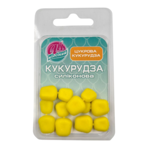 Плаваюча силіконова кукурудза ЦУКРОВА КУКУРУДЗА у блістері (12шт/1уп)