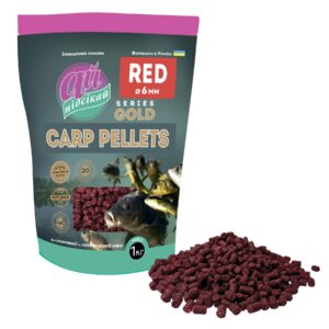 CARP Pellets RED  6,0 мм 1000г у зіп упаковці