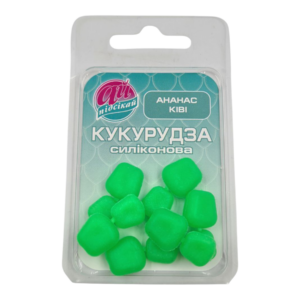 Плаваюча силіконова кукурудза АНАНАС/КІВІ у блістері (12шт/1уп)